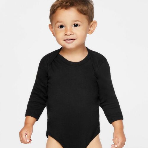 Infant Long Sleeve Baby Rib Bodysuit Thumbnail