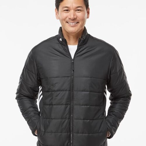 Men's 3-Stripes Puffer Full-Zip Jacket Thumbnail