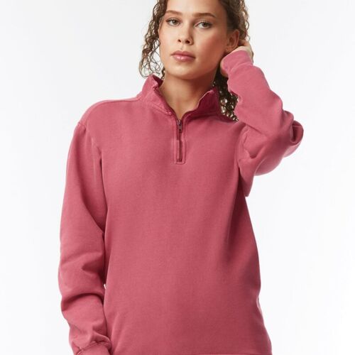 Unisex Garment-Dyed Quarter-Zip Sweatshirt Thumbnail