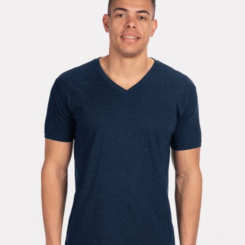 Men's CVC V-Neck T-Shirt Thumbnail