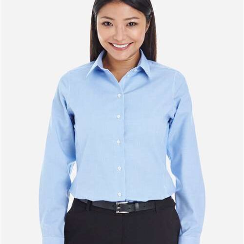 Women's Crown Collection® Royal Dobby Woven Dress Shirt Thumbnail