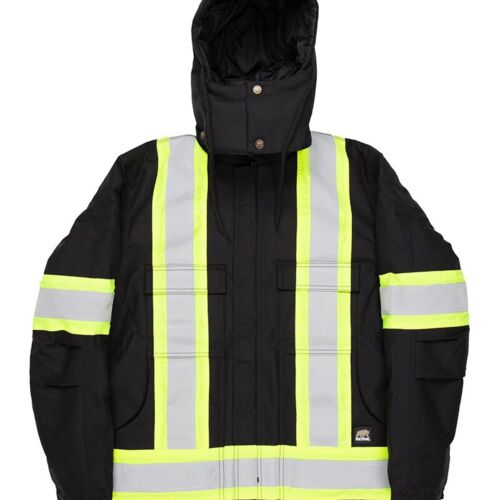 Tall Safety Striped Arctic Insulated Chore Coat Thumbnail