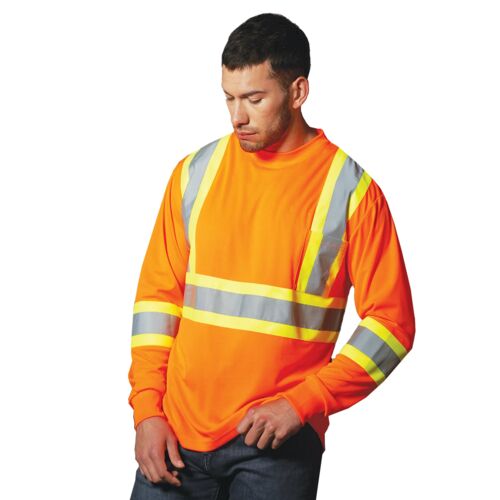 Adult Long Sleeve Hi Vis T-Shirt Thumbnail