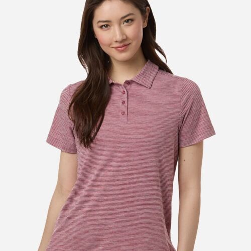 Women's Relay Heathered Stripe Polo Thumbnail