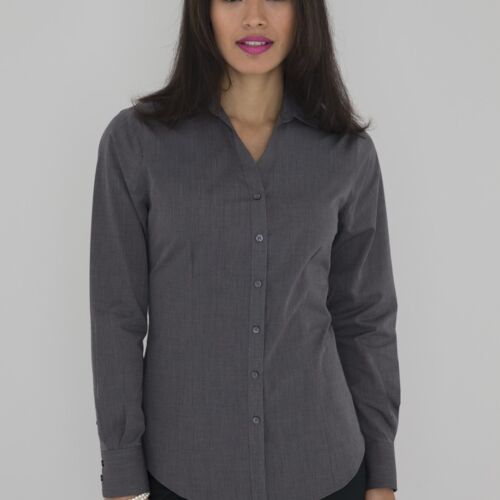 COAL HARBOUR® TEXTURED CROSSHATCH WOVEN LADIES' SHIRT Thumbnail