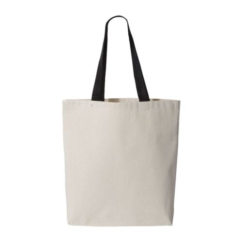 11L Canvas Tote with Contrast-Color Handles Thumbnail
