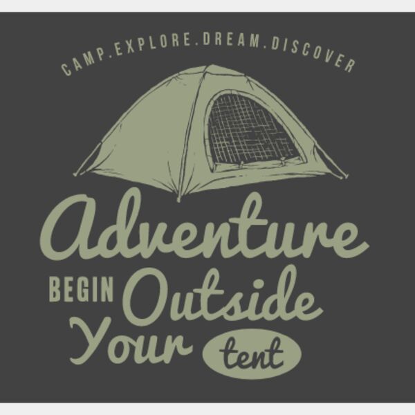 Adventure Begin Outside Your Tent Thumbnail