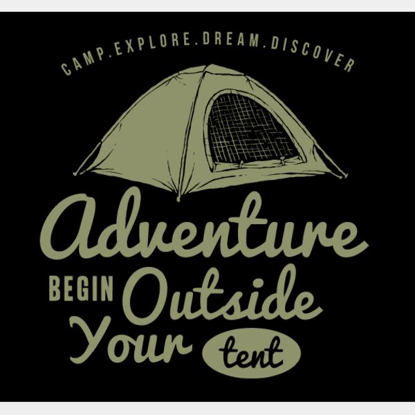 Adventure Begin Outside Your Tent Thumbnail